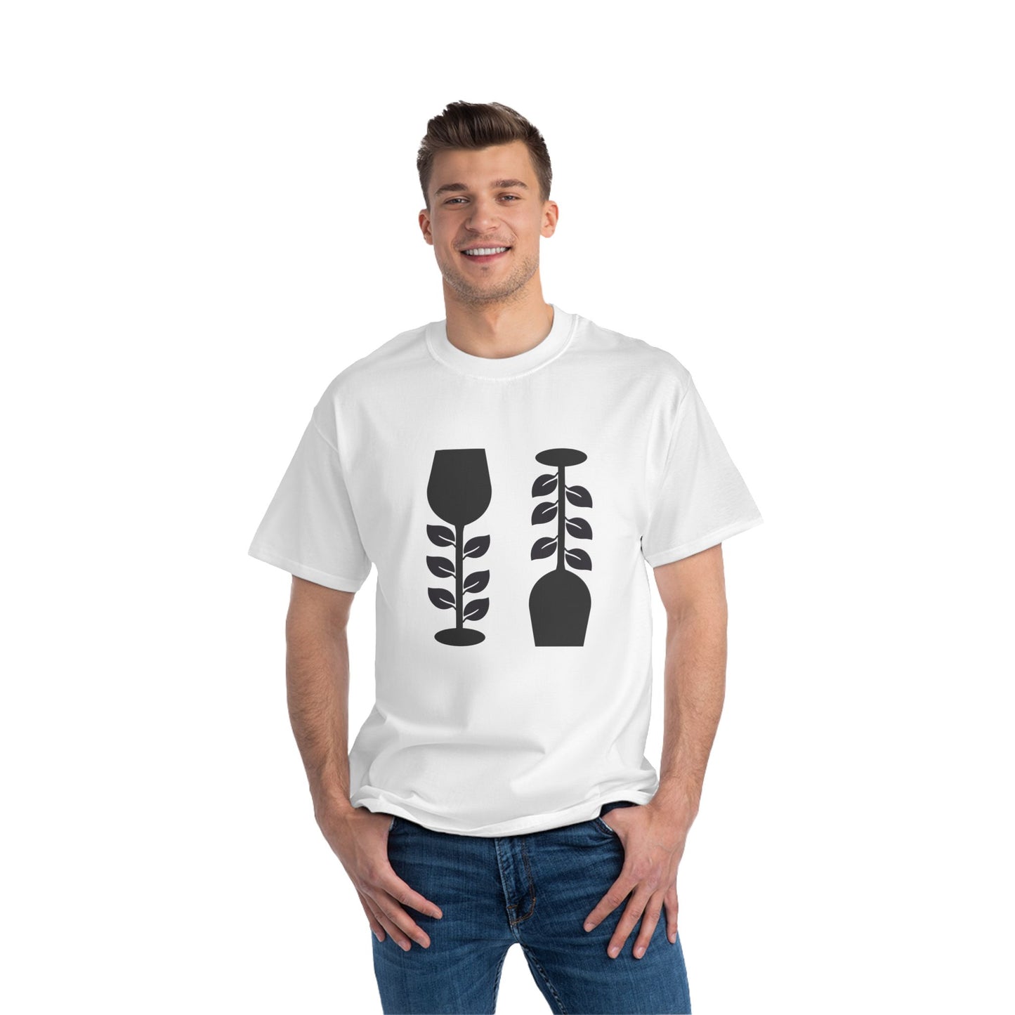 Minimalist Plant Design T-Shirt, Casual Wear, Eco-Friendly Gift, Nature Lover Apparel, Summer Fashion